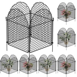 uhearem 4 Packs Plant Protectors from Animals, Chicken Wire Garden Cloche Cages Covers for Outdoor Plants to Keep Animals Out (4, Classic)