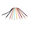 10Pcs Leather Bag Handles 12.2in Long 0.4in Wide Cattlehide Metal