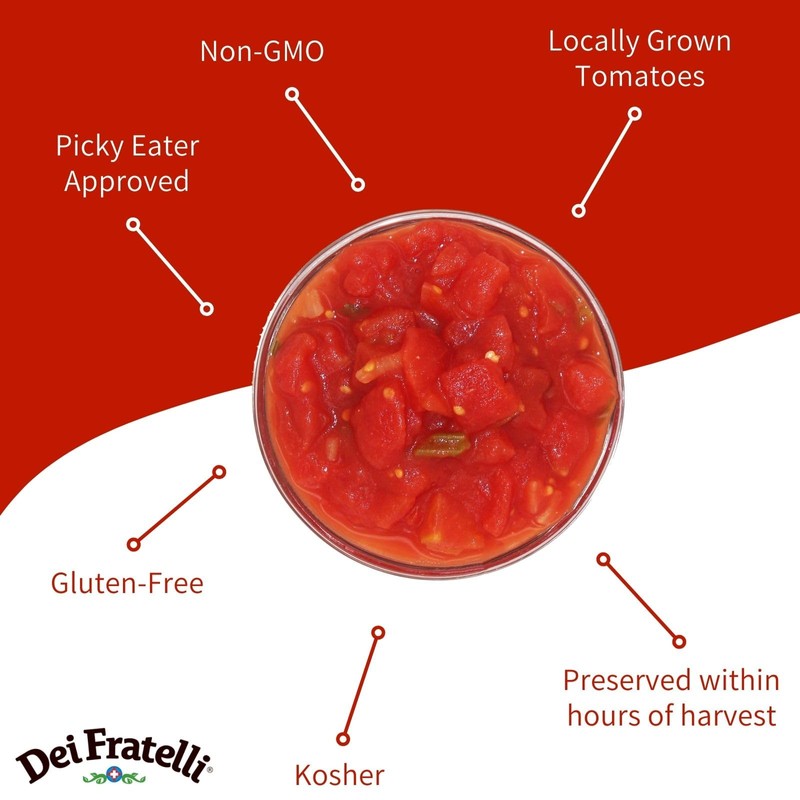 Dei Fratelli Seasoned Diced Tomatoes (28 oz. Cans, 12 pack)