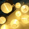 Vigdur White Lantern String Lights - Large and Small Hanging