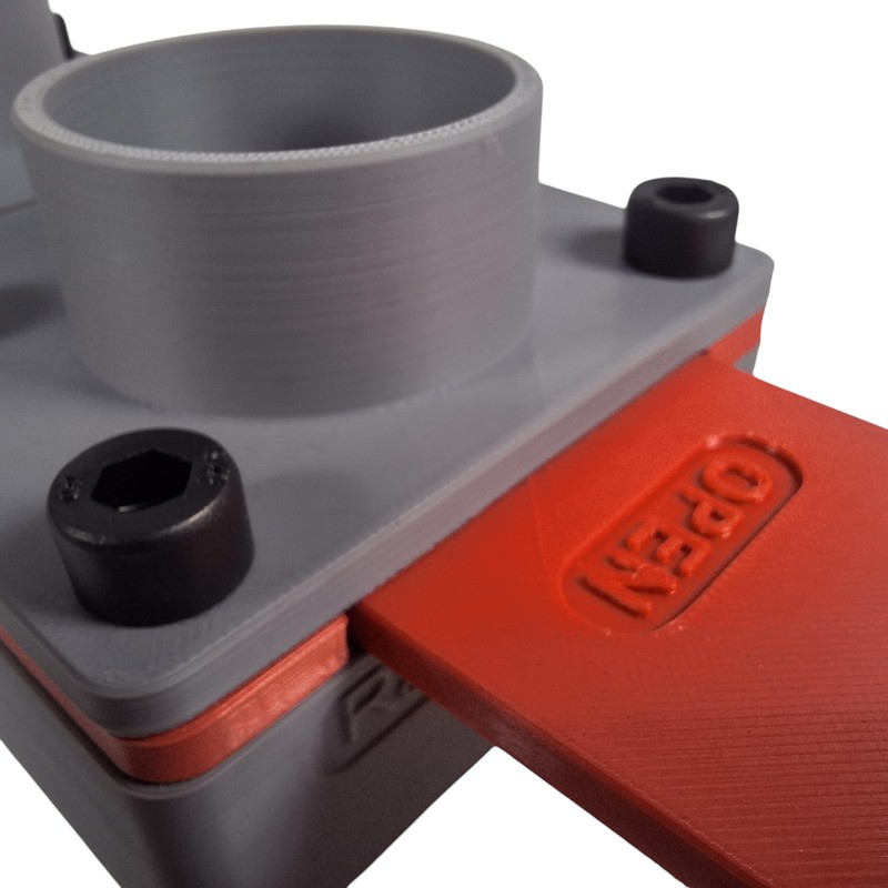 GENERISCH BlastGate DN 50 2/3 Way Valve for Extraction System,