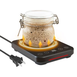Professional Sourdough Starter Warmer, ±1°F Precision Control (70-100°F), Sourdough Warmer 12H Auto-On/Off Timer，Sourdough Warming Mat for Sourdough Heater Proofing
