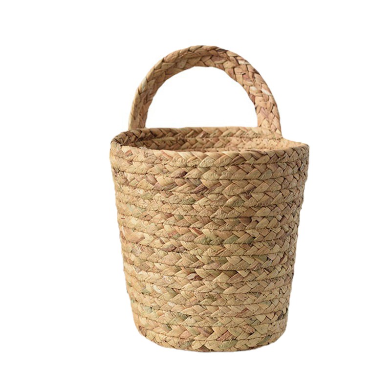 Seagrass Storage Basket Wall Hanging Basket Storage Rack Garden Plant