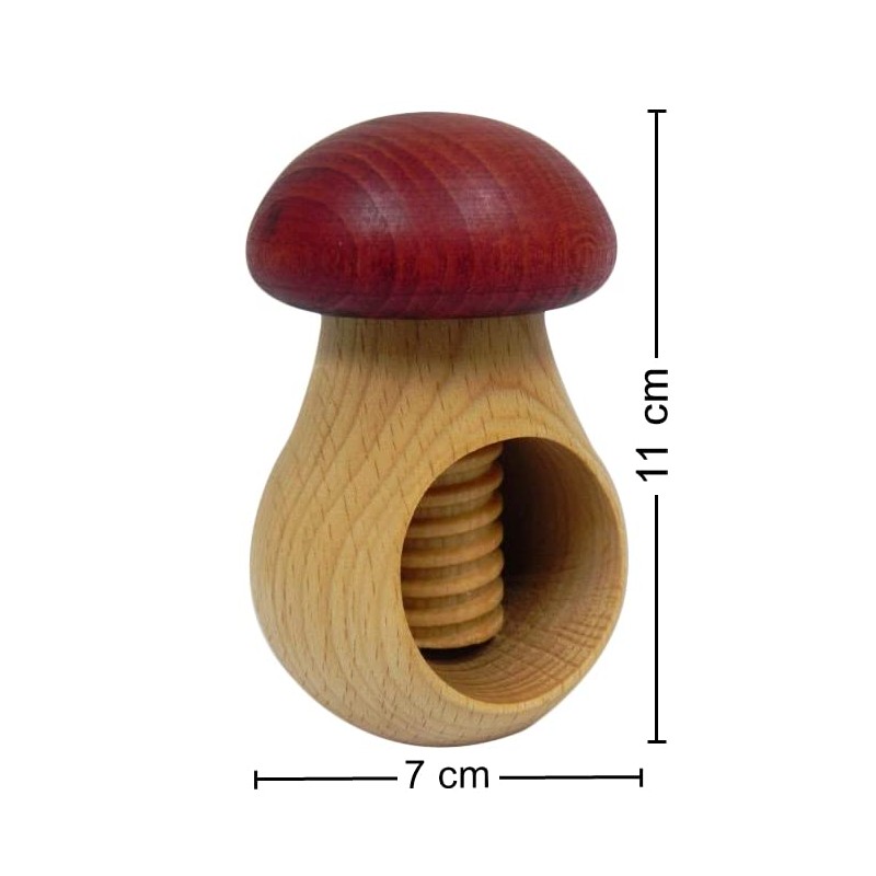 Wooden World 2 x Nutcracker made from natural beech wood