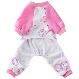 XIAOYU Dog Pajamas Elephant Pattern Comfortable Puppy Cat Clothes Soft Dog Costume Jumpsuit Shirt L