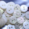MajorCrafts® 60pcs 11.5mm Cream White Pearlescent Galaxy Effect 2 Holes