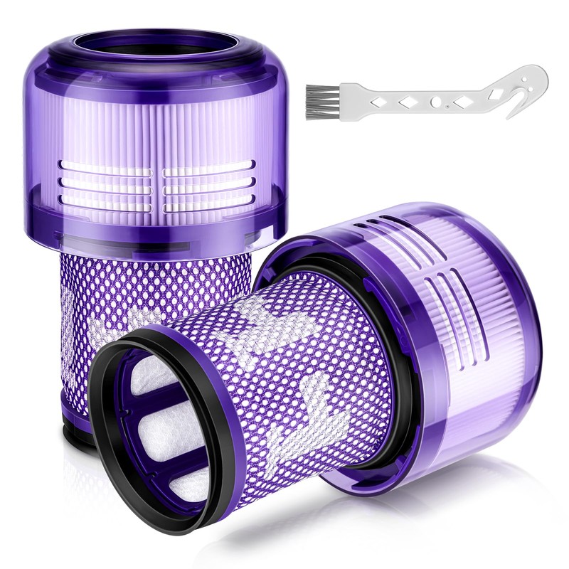2 Pack Replacement Filters for Dyson V12 Detect Slim Absolute/Total