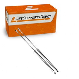 Lift Supports Depot Qty (2) 26 Inch 140lbs 10mm Cup Ends "Stainless Steel" Lift Supports, Gas Struts 8/18 Marine Grade Shocks