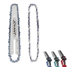 6 Inch Mini Chainsaw Chain with Replacement Saw Chain Bar, 6 Inch Replacement Chains for Portable Mini Chainsaw, Guide Saw Chain for Wood Branch Cutting Mini Chainsaws (36 Drive Links)