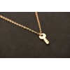 Gold Key Pendant Necklace for Women Girls Confidence is Key