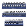 Olsa Tools Magnetic Socket Organizer | 3 Piece Socket Holder