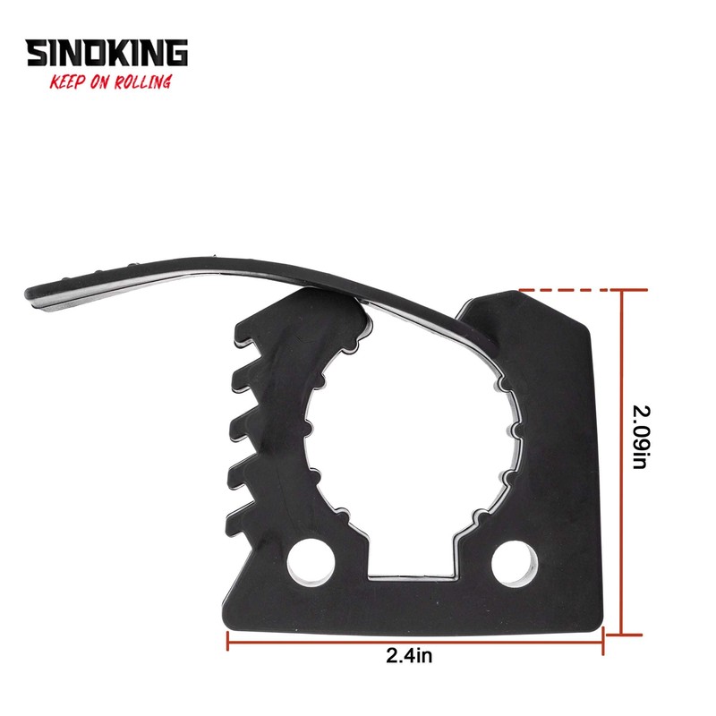 SINOKING Rubber Clamp for Securing Equipment from 1" to 1-1/2"