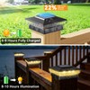 btfarm 4x4 Solar Post Cap Lights Outdoor, 2 Modes 16