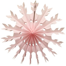 3-Piece 15 Inch Tissue Paper Snowflake Decorations - Pink Baby Shower Mix