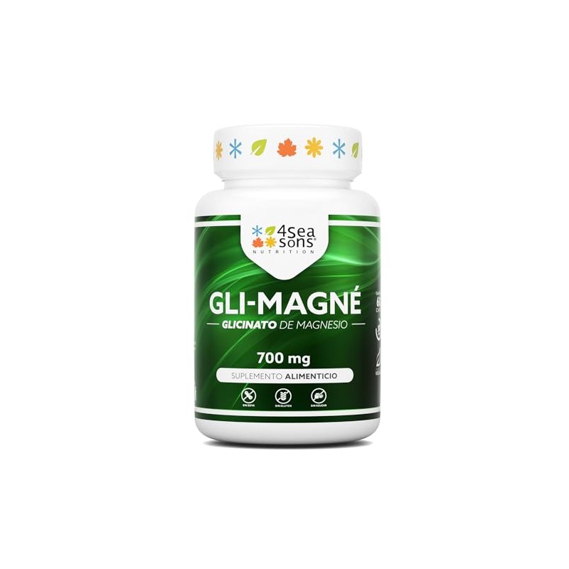 Glicinato de Magnesio 700 mg con Vitamina C | Magnesium