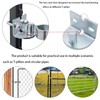 2 Pack T-Post Gate Hinge Kit, Fits T-Post & 1-3/8"