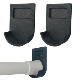 AllBright Non-Conspicuous Hole Drop Prevention Part, Tension Rod, Fall Prevention, Storage, Load Capacity 11.0 lbs (5 kg), Tension Rod, Hook, Hanging, Rental, Plasterboard, Stapling