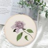 Aucuu 3 Flower Pattern Sets, Hand Embroidery Kit, Embroidery Starter