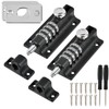YOPEUC 2 Combination Locking Bolt, 4 Digit Sliding Lockable Padbolt,