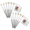 Illinois 4x6in Stick Flag - 1 dozen pack