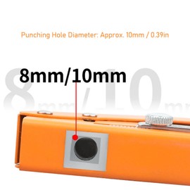 Perforadora de un Solo Orificio, Perforadora de Orificio Redondo de 10 Mm, Perforadora de un Orificio de Metal para Ahorro de Mano de Obra para PVC, Papel, Cartón, Tarjeta de