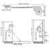 JinBoCheng 2Pack 105 Degree Soft Closing Support Rod Hinges,Pull Down