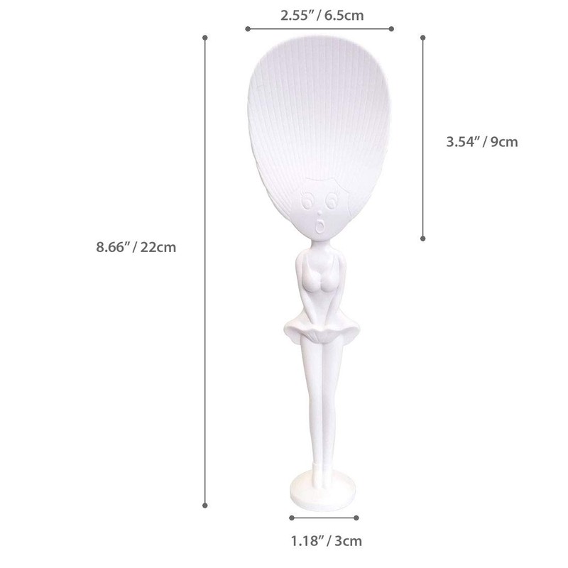 Cute Kitchen Non-Stick Lady Rice Paddle Spoon Tool, PP Shape