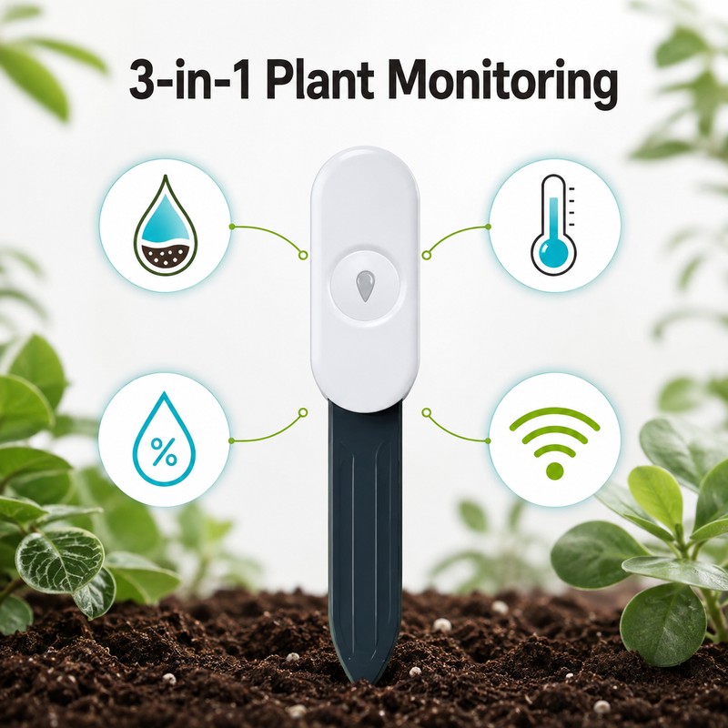 Smart ZigBee Soil Moisture Sensor for Garden Irrigation – Temperature