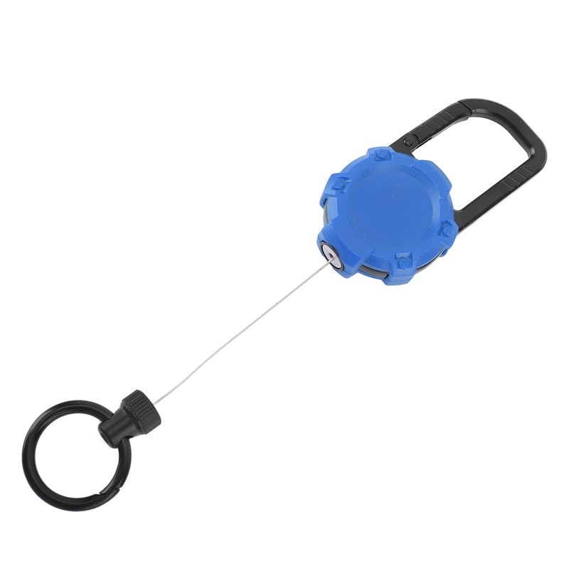Magnetic Retractable Keychain Stainless Steel Wire Easy Pull Buckle Carabiner