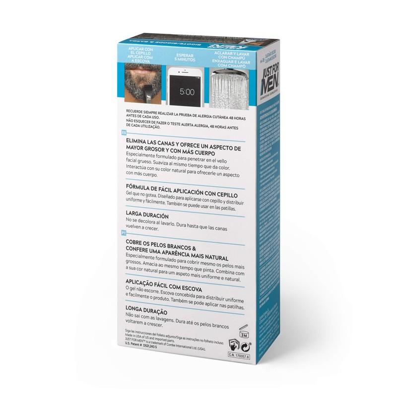 Just For Men 3 x Beard & Moustache Colour Gel