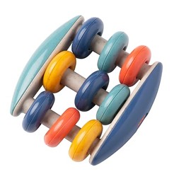 Tolo Toys Bio First Friends Eskimo Boy Doll | Interactive Poseable Toy for Babies 12+ (Abacus Rattle)