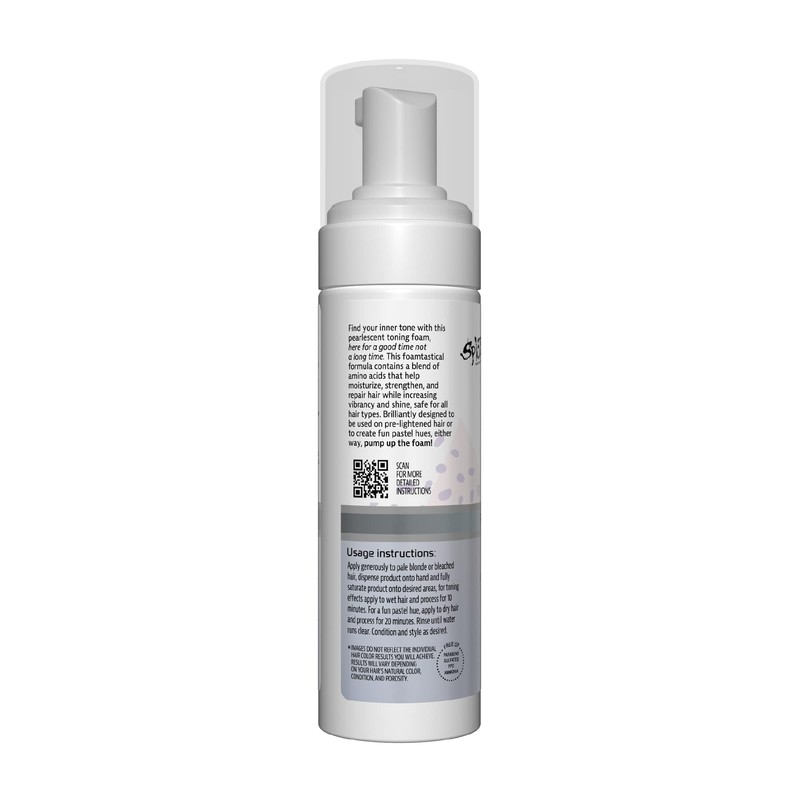Splat Brilliant Toning Foam, Platinum Blonde, 5 oz., Hair Toner