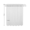 Clever-Kauf-24 Net Curtain Jacquard Flower White Bistro Curtain in 6