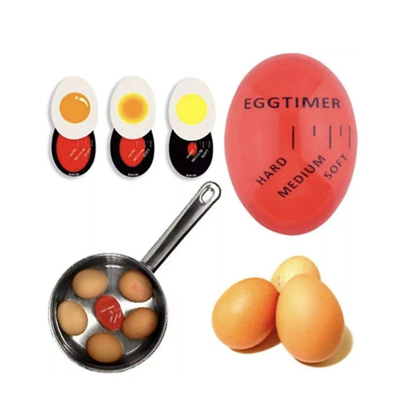 1xEgg Timer, Colour Changing Indicator Soft Medium and Hard Boiled