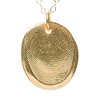 Custom gold vermeil fingerprint pendant kit