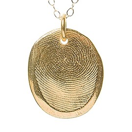 Custom gold vermeil fingerprint pendant kit