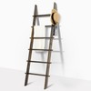 TEAKMAMA 6-Tier Blanket Ladder with Hanging Knobs,5.5 Ft Wall Leaning