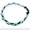 Pack of 12 Baseball Necklaces Rope Tornado Titanium Baseball Rope