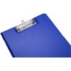 Morgan A4 Blue Foldover Clipboard Solid Hardback PVC Cover With