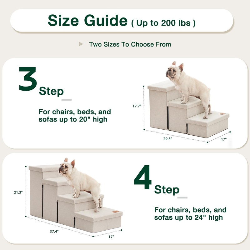 Love's cabin Dog Stairs for Small Medium or Large Dogs