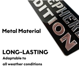 Dog Edition 3D Car Badge, Laser Cutting Metal Emblem, Cute Dogs Decals (Shepherd)