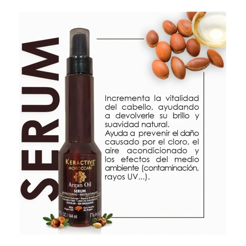 Nutrapel Serum Reestructurante Aceite De Argan Keractive Moroccan Oil