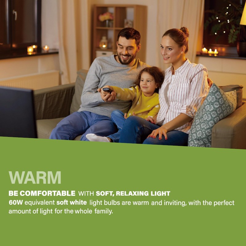 Sigalux EnergyPro, High-Efficiency LED Light Bulbs 60W Equivalent A19 2700K