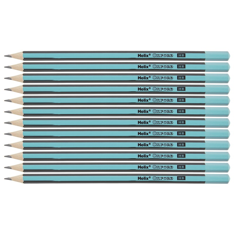 Helix Oxford Eco HB Pack of 12 Pencils - Blue