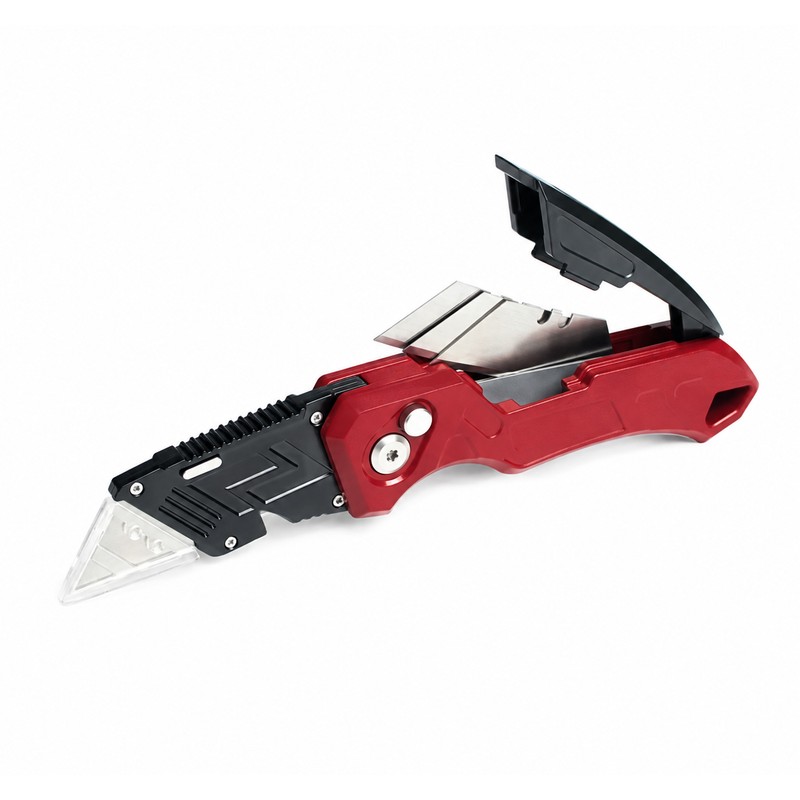 Folding Utility Knife for Box Cutting – Quick-Change Blade, Anti-Slip