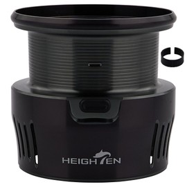 HEIGHTEN Reel Spool Daiwa LT Type α 2500M Replacement Spool for 2500 / 2500S / 2500SS 19 BALLISTIC / 18 21 25 CALDIA / 21 23 25 EMERALDAS / 20 24 LUVIAS / 18 23 T ATULA Compliant (TITANIUM BLACK