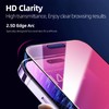 Laooteyy 2 Pcs Dazzling Gradient Colorful Anti-Spy Tempered Glass Screen
