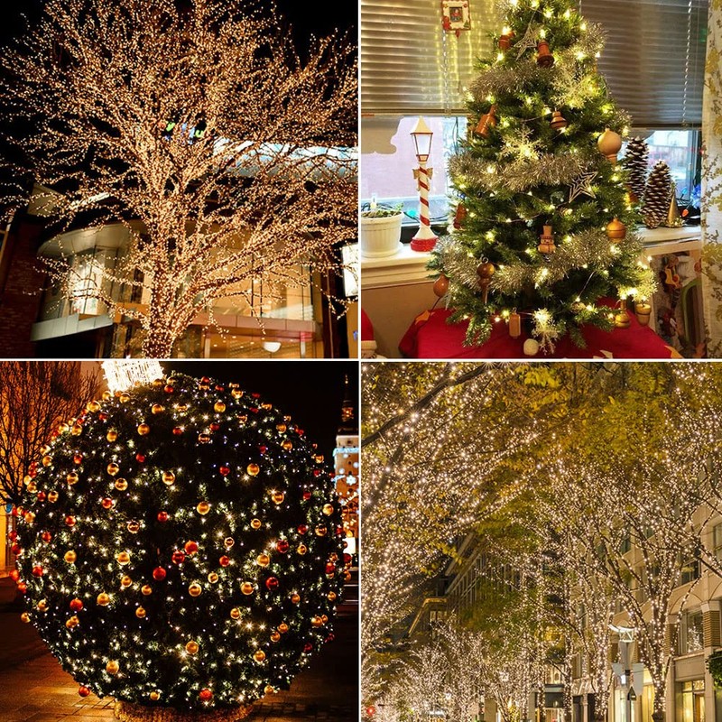 RESNICE LED Fairy String Lights 200FT 600 LEDs Outside Indoor