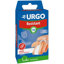 Urgo - Resistant plaster - plaster for cutting to protect upper wounds - 1 m x 6 cm