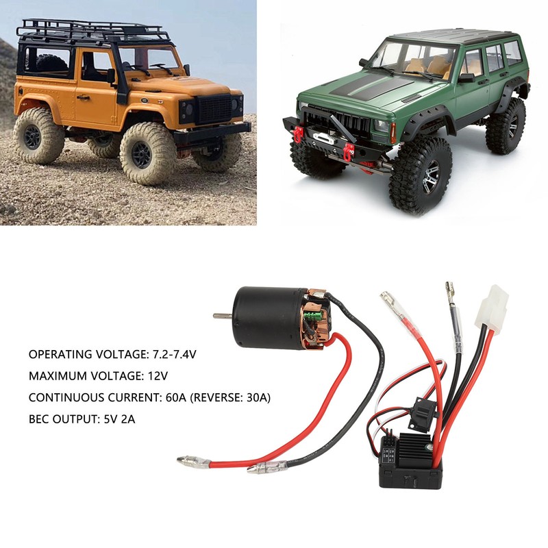 RC Motor ESC Combo Brushed 540 Motor High Torque 60A